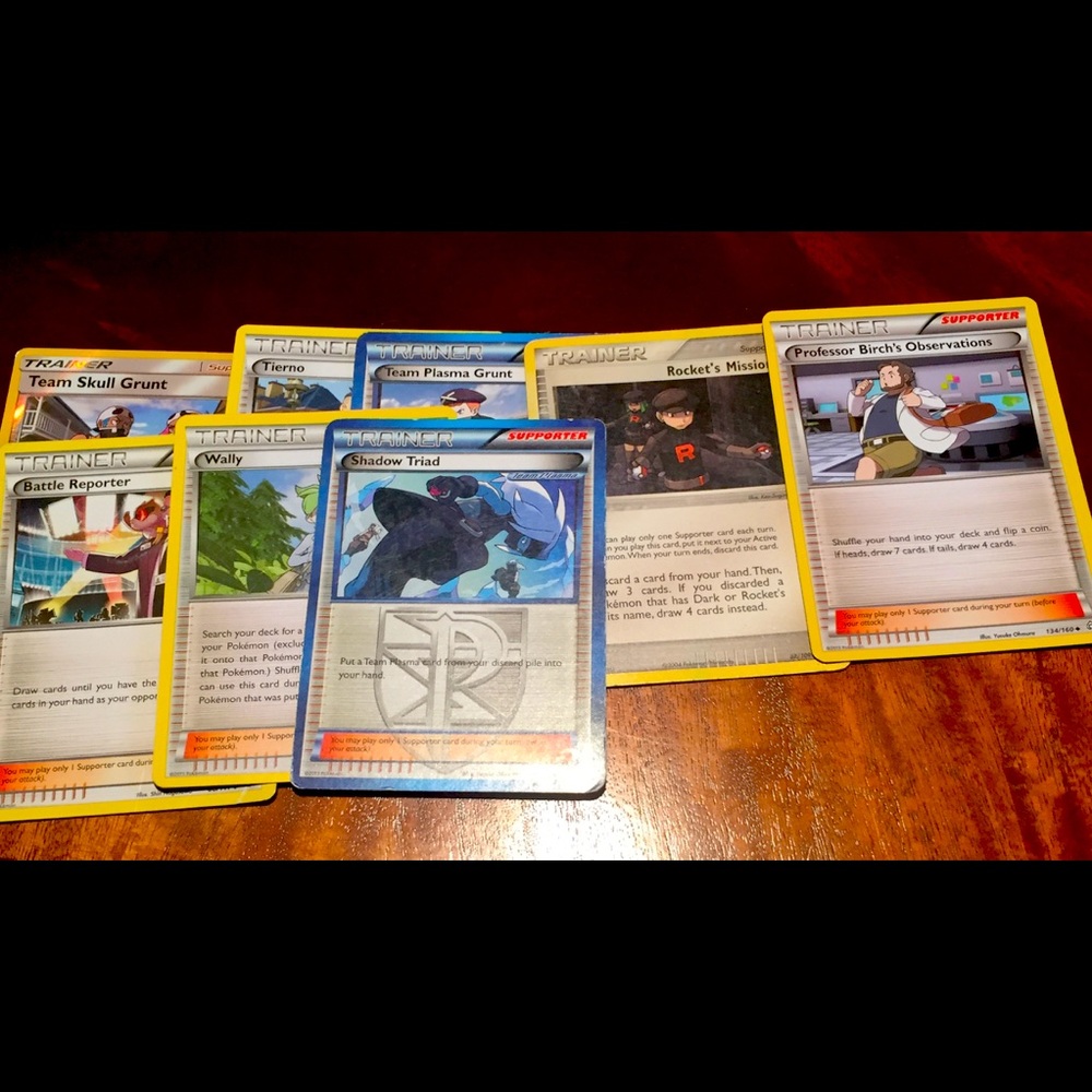 Pokémon trainer people cards